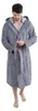 Wewofashion Herren Bademantel Kapuze 1101-2431 Grau Produktbild-Vorschau 1