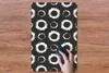 MuchoWow® Mauspad Mousepad Blumen - Muster - Schwarz 40x60 Produktbild-Vorschau 4