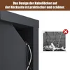 SONNI Mobili TV ribassati nero lucido con illuminazione a Anteprima dell’immagine prodotto 4