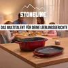 STONELINE® Bräter Schmortopf 43x26 cm Rot | mit Deckel Produktbild-Vorschau 9