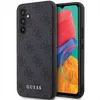 A smartphone case with a Guess logo pattern is shown next to a smartphone. Produktbild-Vorschau