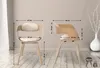 Two chairs are shown with dimensions indicated by lines and numbers. Podgląd zdjęcia produktu