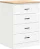 vidaXL Garážová skriňa biela 60x51x85 cm z masívneho Náhľad obrázku produktu 1