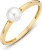 New Bling Goud 9NBG-0016-54 Dames Parel Ring - 5mm - maat Produktbild-Vorschau 1
