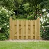 vidaXL Cancello da giardino, 100 x 75 cm, legno di pino Anteprima dell’immagine prodotto 2