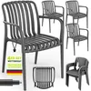 Lot de 4 chaises de jardin tillvex® empilables et Voir les images du produit 1