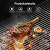Griglia quadrata in acciaio inox 67 x 40 cm per grill a Anteprima dell’immagine prodotto 6