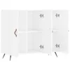 vidaXL Příborník vysoký lesk bílý 90x34x80 cm Dřevěný Náhled obrázku produktu 5
