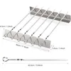 BBQ Grillspieß Set aus Edelstahl – 6 Spieße + 2 Halter + Produktbild-Vorschau 2
