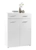 Schuhschrank - Weiß Hochglanz - B 122 cm - 2 Türen - 1 Produktbild-Vorschau 3