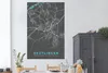 MuchoWow® Poster Stadtplan - Karte - Reutlingen - Blau - Produktbild-Vorschau 2