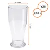 Bicchiere da birra in plastica riutilizzabile da 520 ml, Anteprima dell’immagine prodotto 4