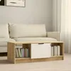 vidaXL Couchtisch Weiß und Sonoma-Eiche 102x50x36 cm Produktbild-Vorschau 2