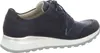 A side view of a blue women's sneaker with a white sole and silver accent on the heel. Náhľad obrázku produktu