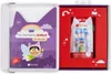 The image shows an open box containing a children's book and a toy figure. Produktbild-Vorschau