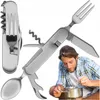 Camping-Besteck klappbar 5-in-1 – Kompaktes Reisebesteck & Produktbild-Vorschau 1