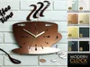 Wanduhr Tasse METALLIC COPPER Ultra leise Produktbild-Vorschau 2