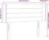 Kopfteil mit Ohren Schwarz 93x16x78/88 cm Samt Produktbild-Vorschau 10