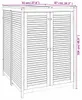 vidaXL Gartenbox 70x87x104 cm Massivholz Akazie Produktbild-Vorschau 8