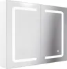 Armadio a specchio per bagno con illuminazione 80x16x60cm Anteprima dell’immagine prodotto 2