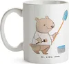 Mr. & Mrs. Panda Bedruckte Tasse Maler Herz - Weiß - Produktbild-Vorschau 3