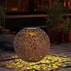 LED Solarleuchte, Dekorgeflecht-Kugel, Höhe 54 cm Produktbild-Vorschau 2
