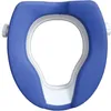 A blue and white toilet seat riser is shown from a top-down perspective against a white background. Anteprima dell’immagine prodotto