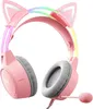 ONIKUMA X15Pro Pink Gaming Headset Katzenohren Produktbild-Vorschau 2