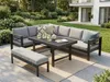MeXo Gartenmöbel Set Aluminium 5-tlg. für 6-8 Personen mit Produktbild-Vorschau 1