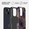 A diagram showing the layers of a phone case, with text labels. Produktbild-Vorschau