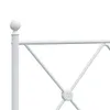 Bettgestell mit Kopfteil Metall Weiß 90x200 cm Produktbild-Vorschau 7