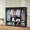 170x170x45 cm Stoffkast, opvouwbare kast, kledingkast van Productafbeelding-voorbeeld 9