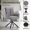 Homestyle4u Polsterstuhl Esszimmerstuhl Armlehnenstuhl Produktbild-Vorschau 3