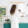 Miroir mural Relaxdays avec étagère, cadre en bambou, H x L Voir les images du produit 3