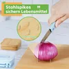 Einhand-Schneidebrett aus Bambus mit Edelstahl-Raspel, Produktbild-Vorschau 3