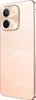 A close-up, angled view of the back of a VIVO Y28 smartphone in an orange/gold color. Náhled obrázku produktu