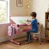 Kinderschreibtisch SARI höhenverstellbar in weiß/rosa, Produktbild-Vorschau 7