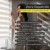 Doppelrollo Fenster ohne Bohren Zevra 90x120cm Hellgrau Produktbild-Vorschau 2