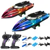 Ferngesteuertes Boot 2 Stück, RC Boot mit LED-Licht für Produktbild-Vorschau 1