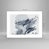 Poster - Poster ohne Rahmen - Abstraktion Blau Minimalismus Produktbild-Vorschau 4