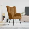 vidaXL Relaxsessel Braun Samt Produktbild-Vorschau 1