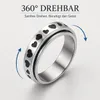 Herz Drehring aus Edelstahl – Anti-Stress Ring mit Produktbild-Vorschau 4
