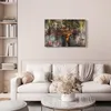 Italienischer Leinwand Leinwandbild - Gold Tree 120x80 cm Produktbild-Vorschau 4