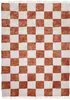 Volero - Teppich Kariert - Blox Fringe Terracotta Weiß - Produktbild-Vorschau 2