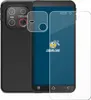 A smartphone with a protective screen and camera protector laid out. Produktbild-Vorschau