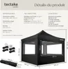 Pavillon de jardin pliable en aluminium 3 x 3 m avec 4 Voir les images du produit 6