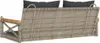 vidaXL Závěsná lavice s polštáři šedá 109x62x40 cm Poly Náhled obrázku produktu 6