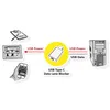 ROLINE Adaptér USB C(M) - USB C(F), bez dat - data blocker Náhled obrázku produktu 3