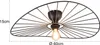 Reality Chapeau Deckenleuchte E27  ⌀60cm Schwarz Matt Produktbild-Vorschau 4