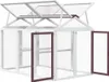 vidaXL Skříň pro volný výběh Mocha 141x94x104 cm Borovicový Náhled obrázku produktu 5